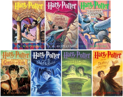 Image result for harry potter series covers